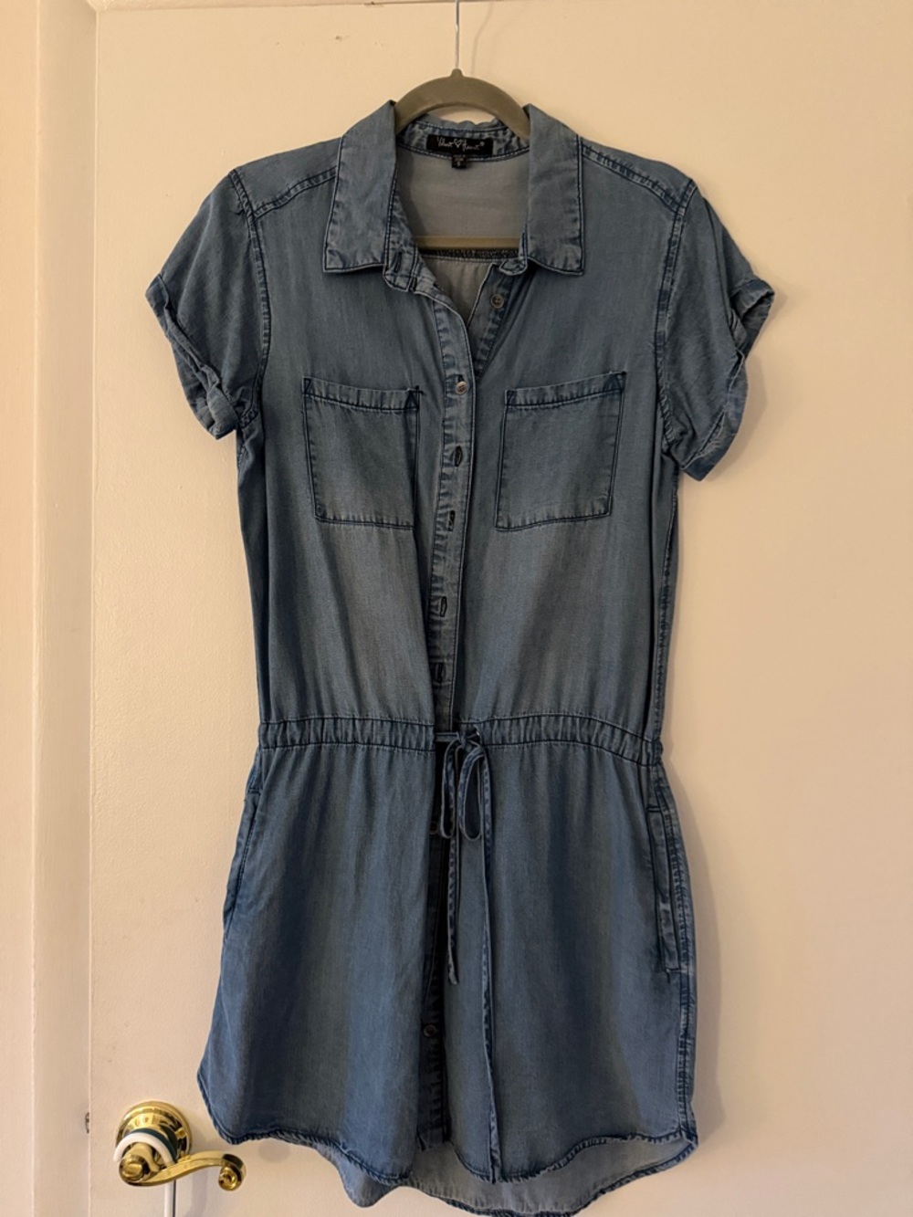 Velvet Heart Light Blue Denim Shirt Dress